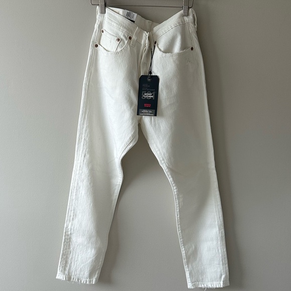 Levi’s White 501 Skinny - Picture 3 of 7